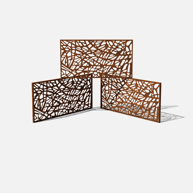 corten web privacy screen sets