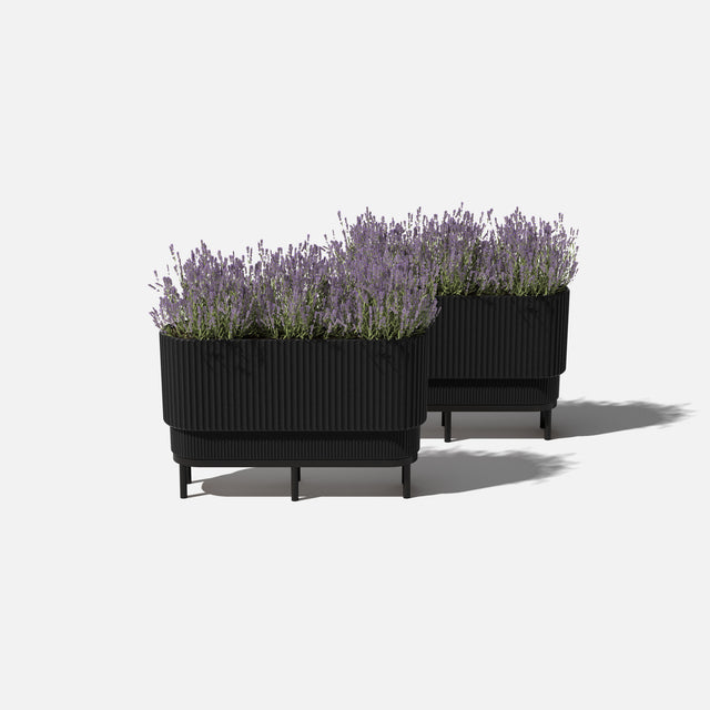 demi raised long planter