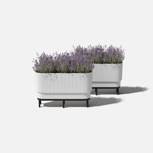 demi raised long planter