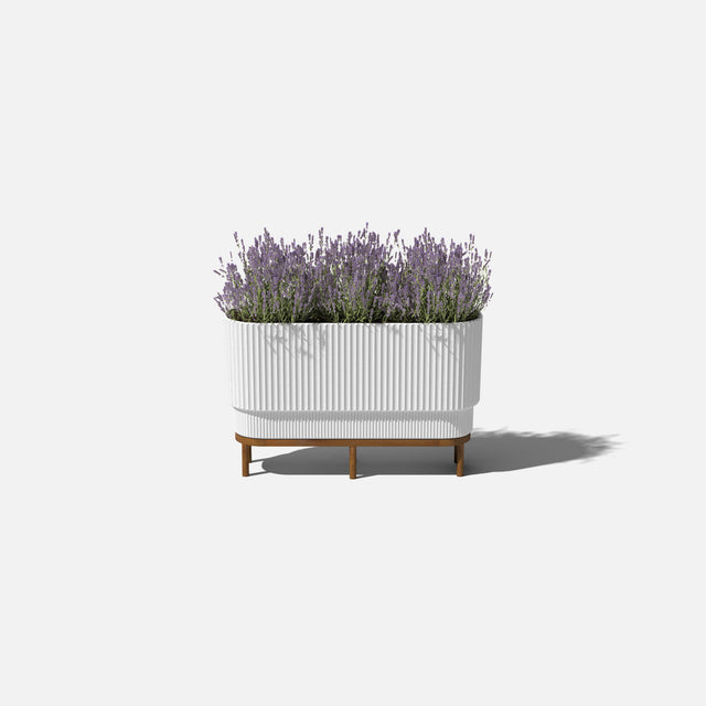 demi raised long planter