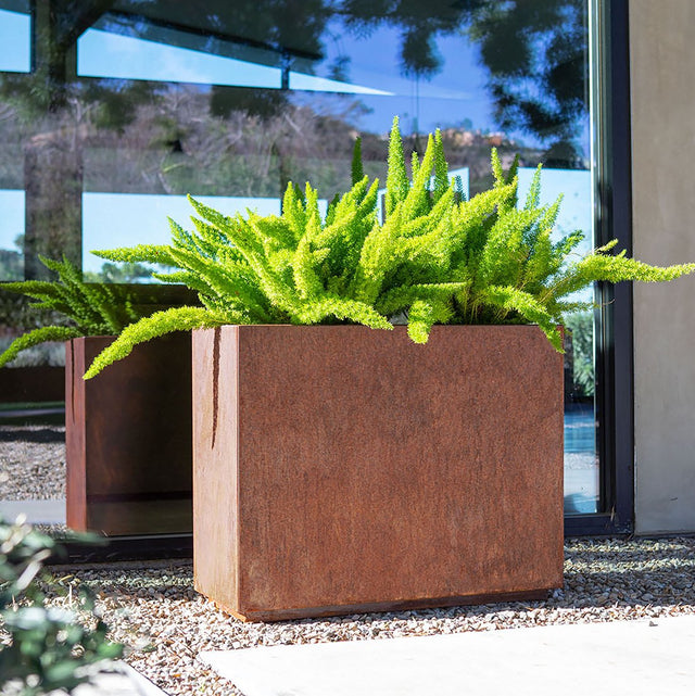 corten span planter