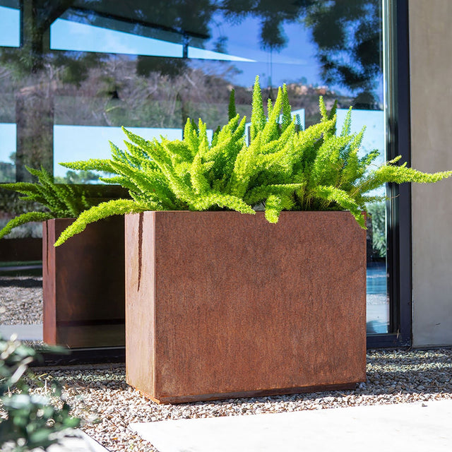 corten span planter