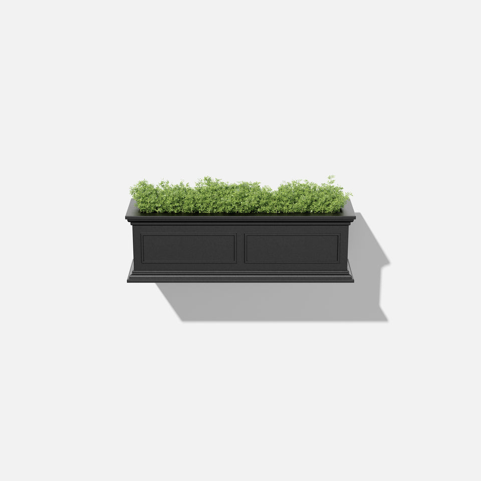 brixton window box planter with bracket