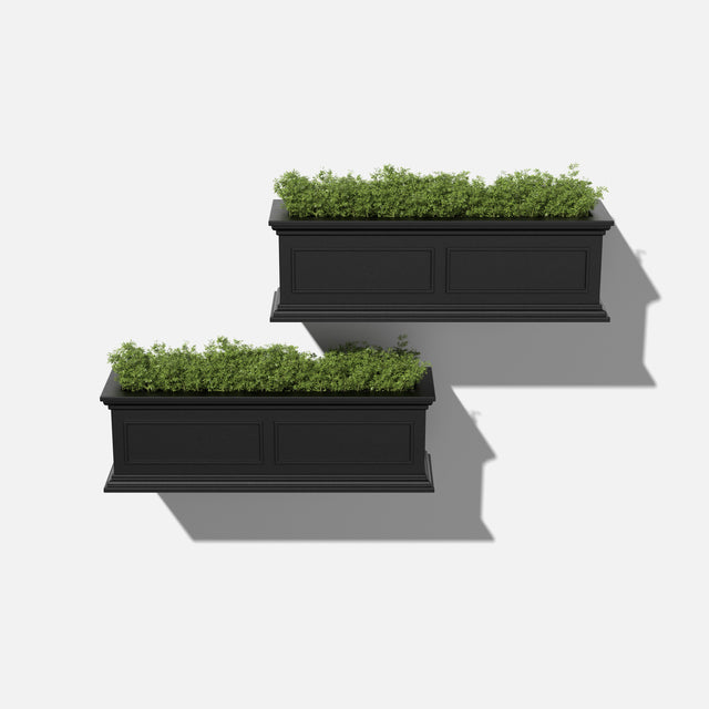 brixton hanging window box planter