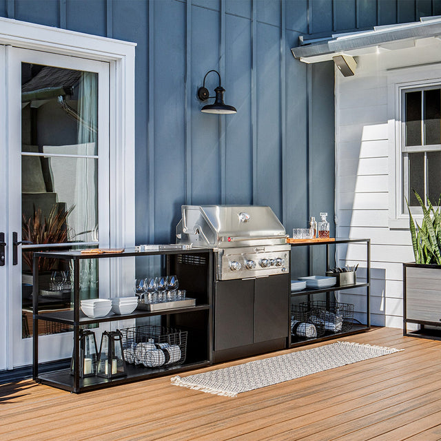 outdoor kitchen counter long