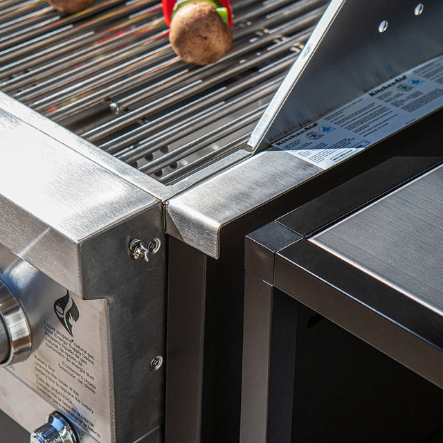 outdoor kitchen grill cabinet