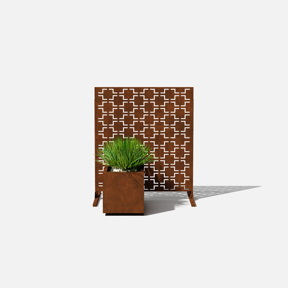 corten quadra privacy screen sets