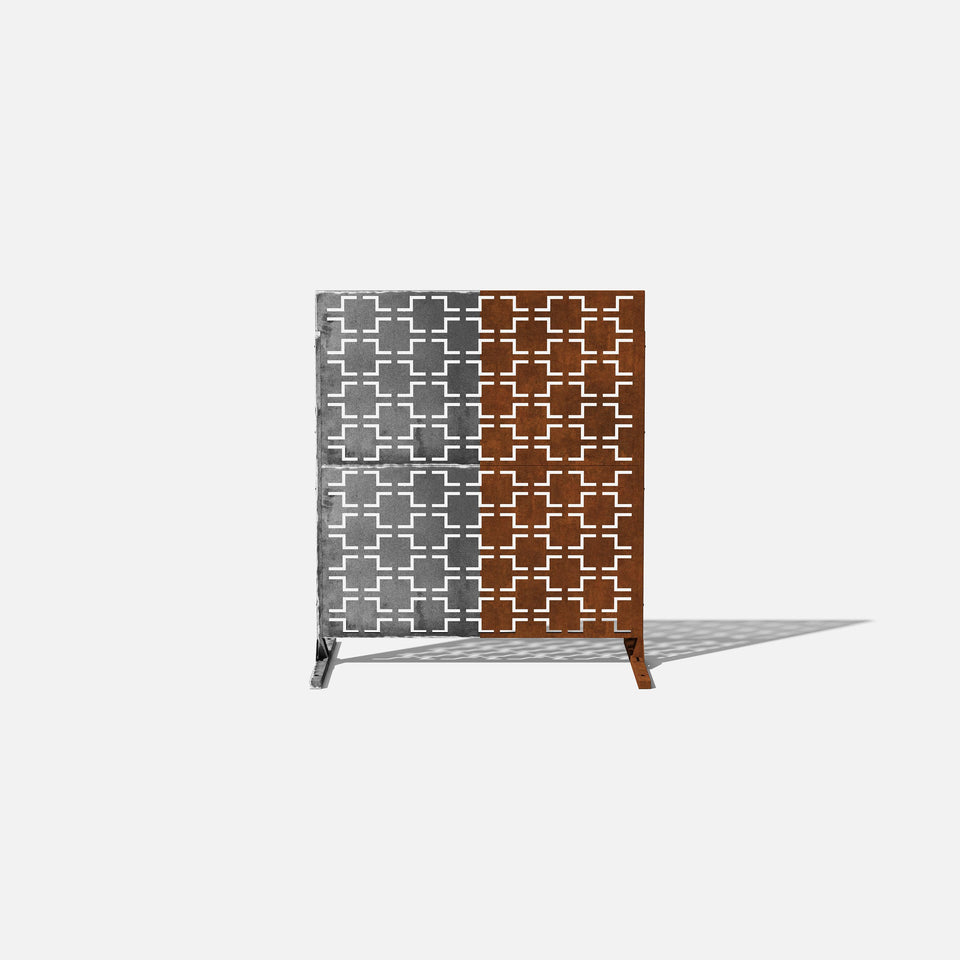 corten quadra privacy screen sets