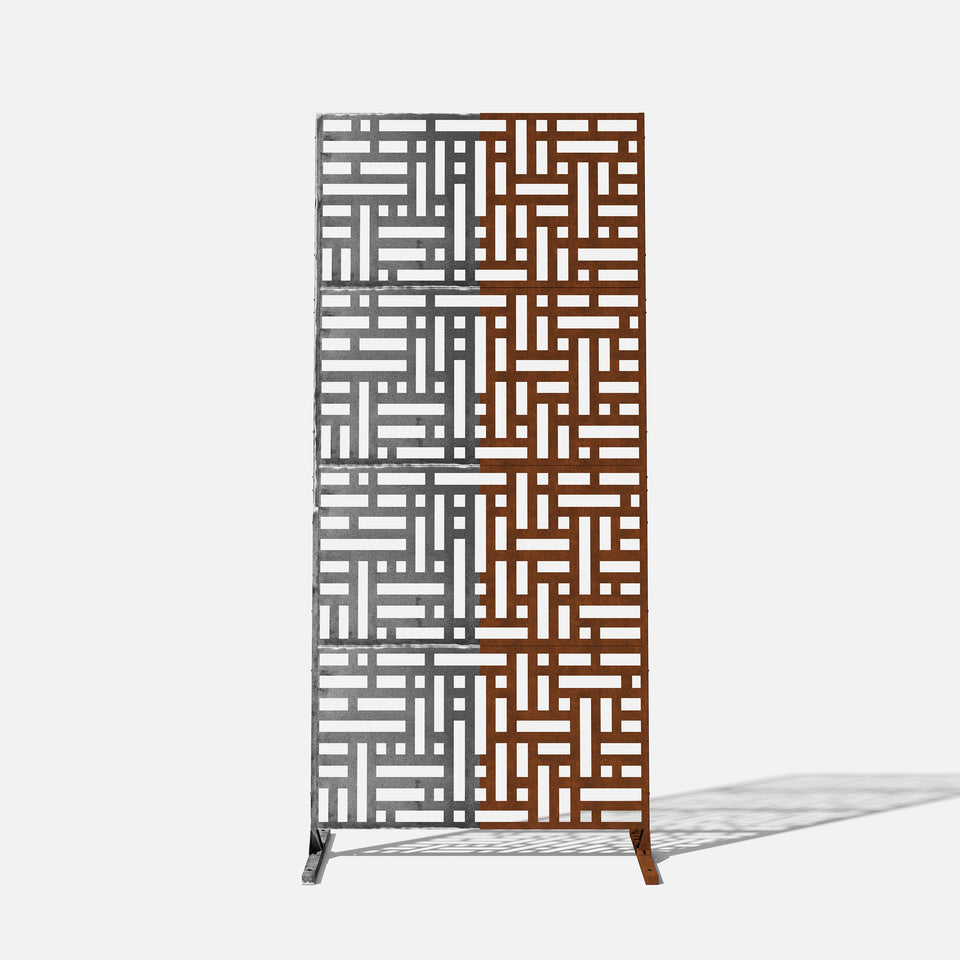 corten blocks privacy screen sets