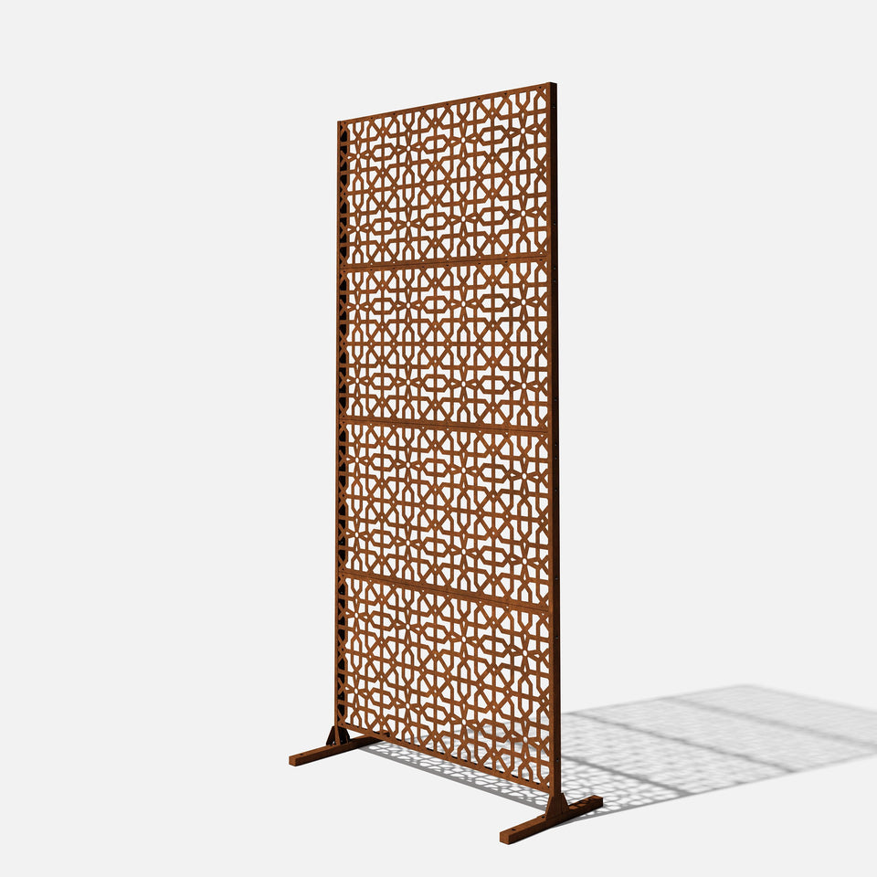 corten parilla privacy screen sets