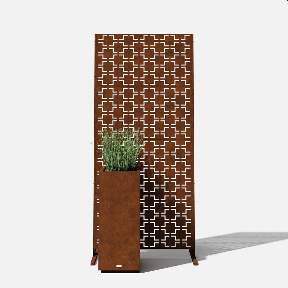 corten quadra privacy screen sets