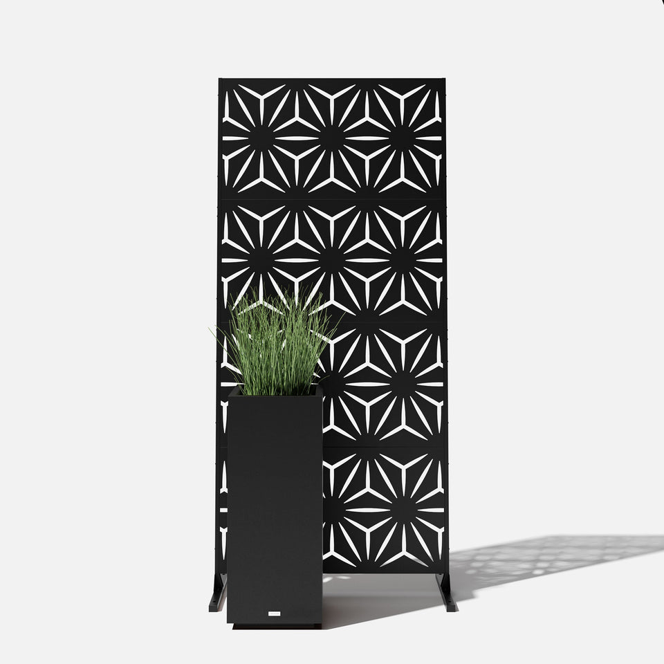 corten star privacy screen sets