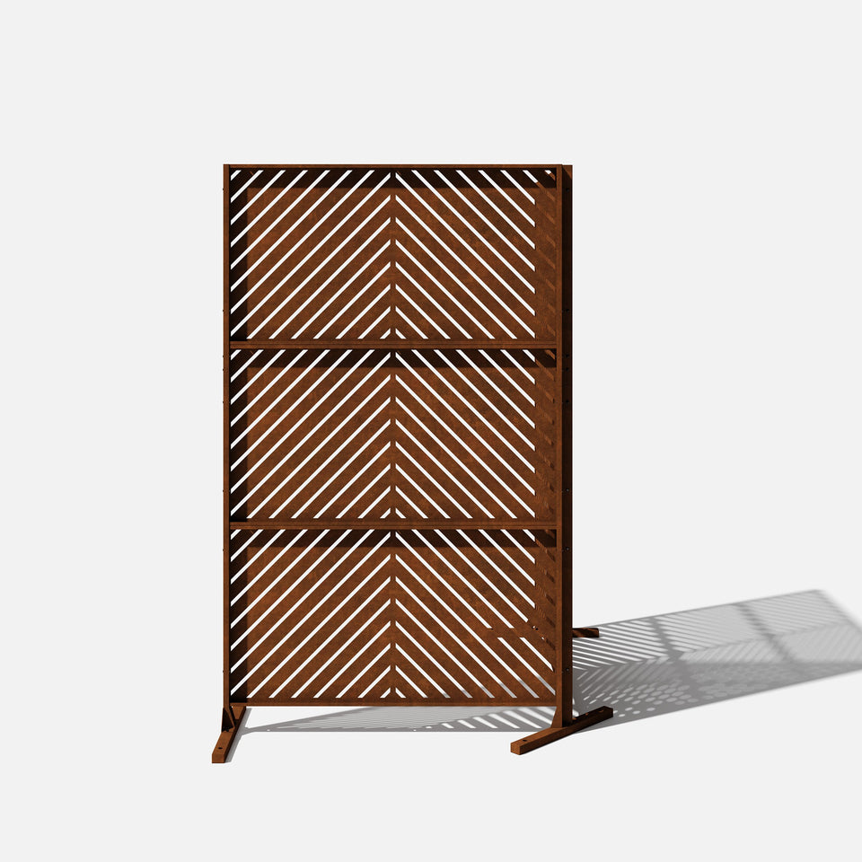 corten arrow privacy screen sets