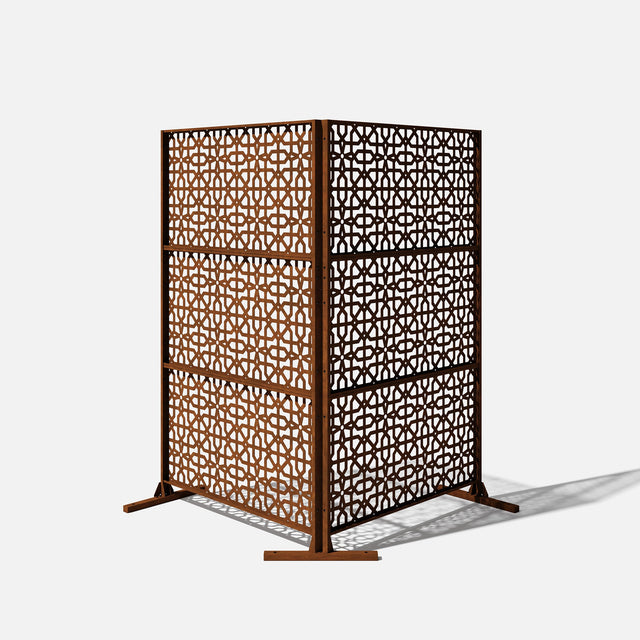 corten parilla privacy screen sets