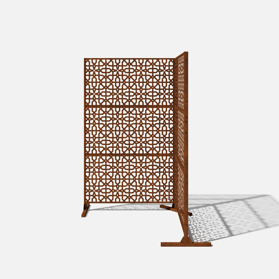 corten parilla privacy screen sets