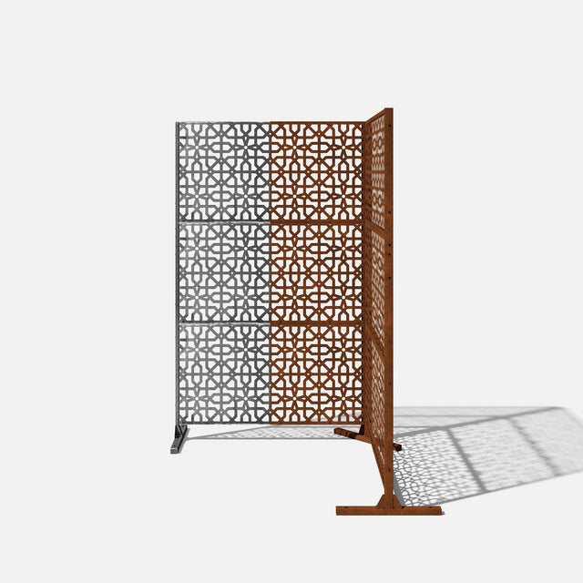corten parilla privacy screen sets