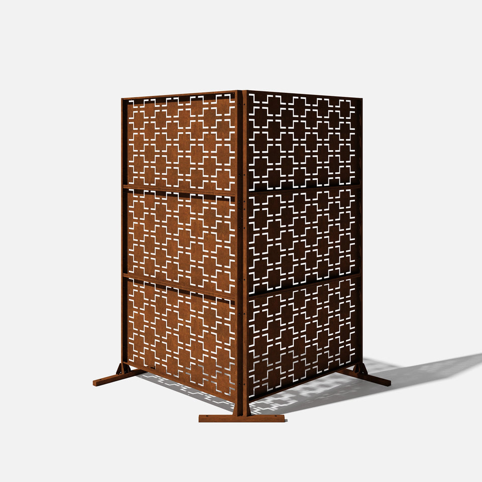 corten quadra privacy screen sets