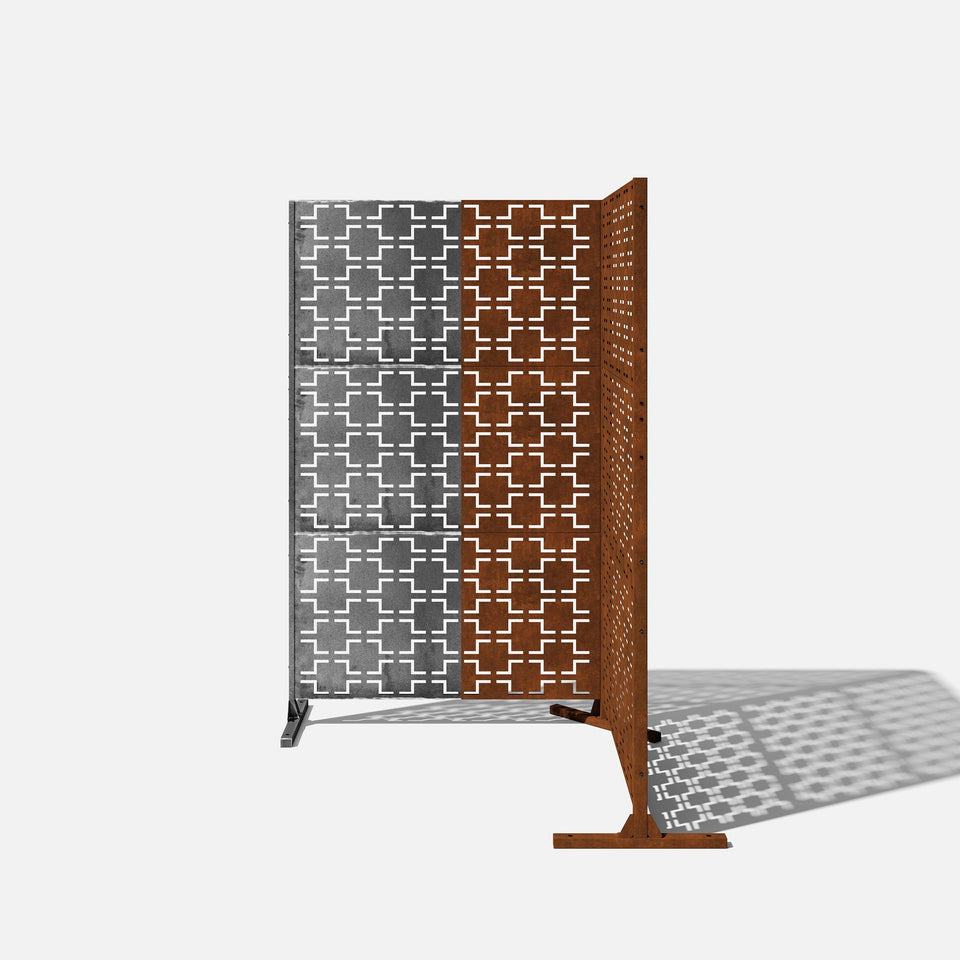 corten quadra privacy screen sets