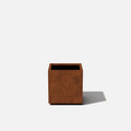 corten cube planter