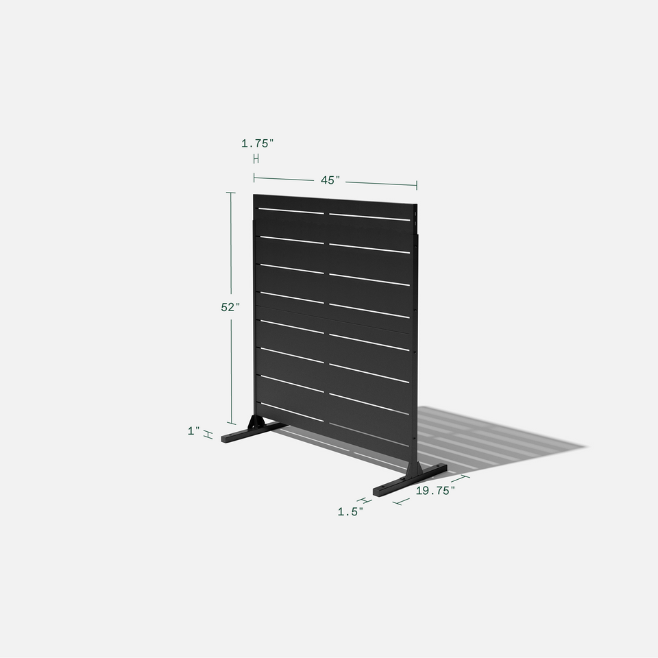 corten linear privacy screen sets