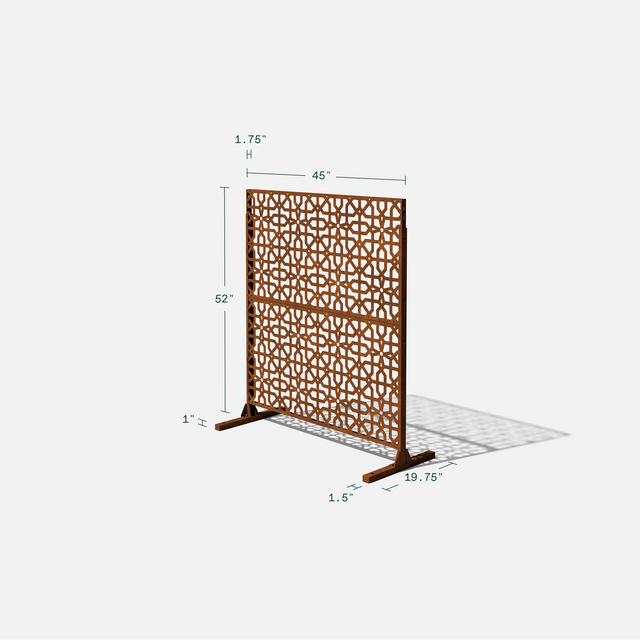 corten parilla privacy screen sets