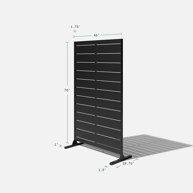 corten linear privacy screen sets