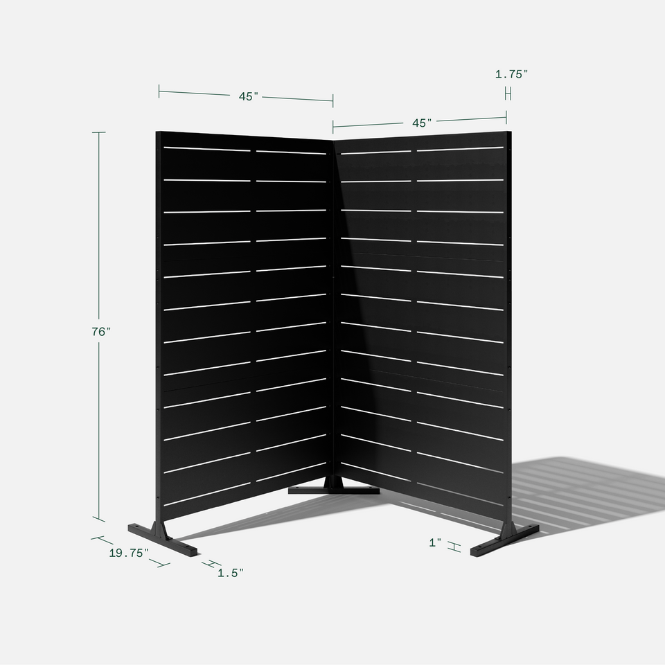 linear privacy screen sets