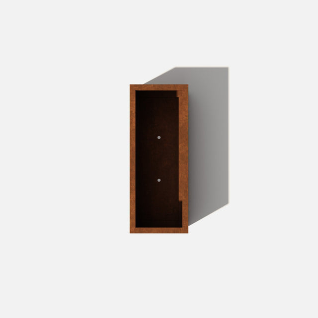 corten long box planter