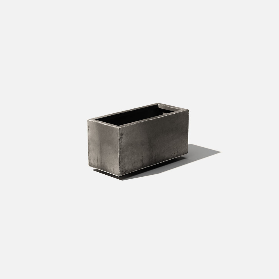 corten long box planter