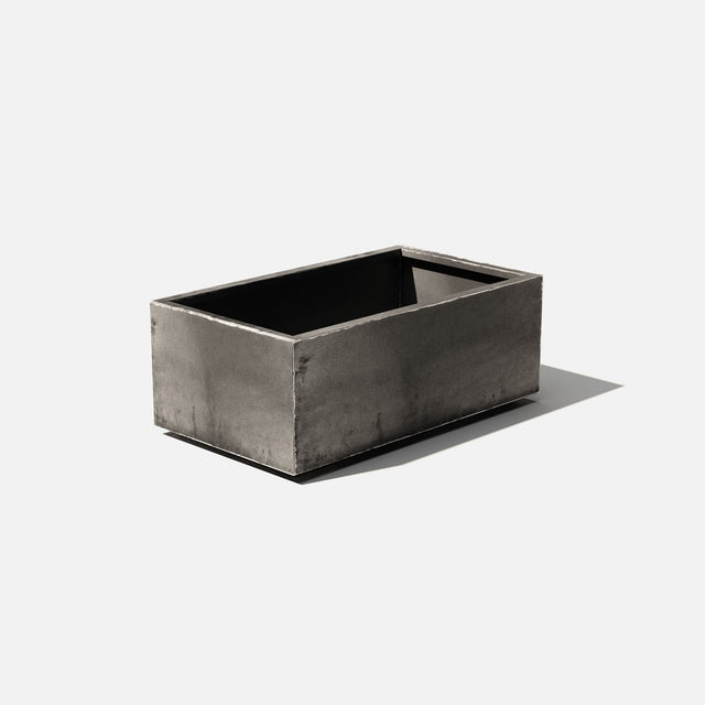 corten long box planter
