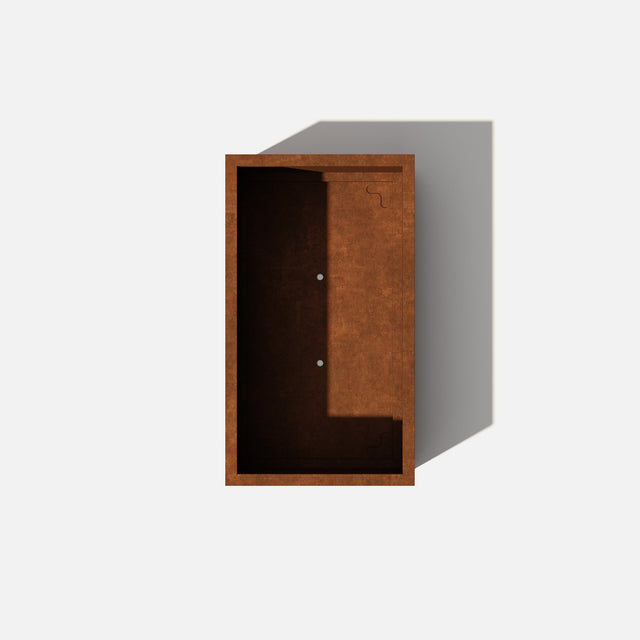 corten long box planter