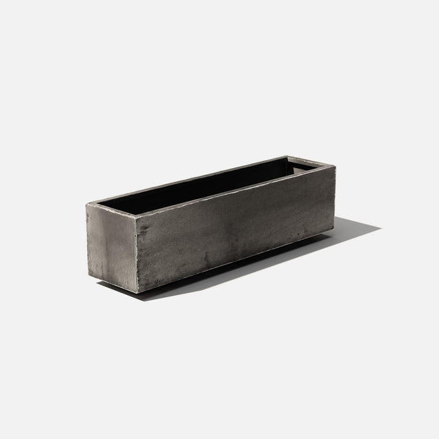 corten long box planter