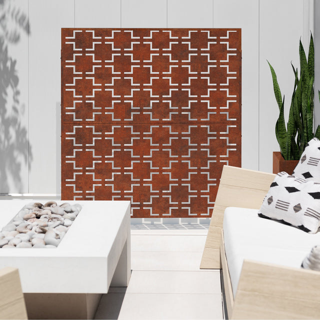 corten quadra privacy screen sets