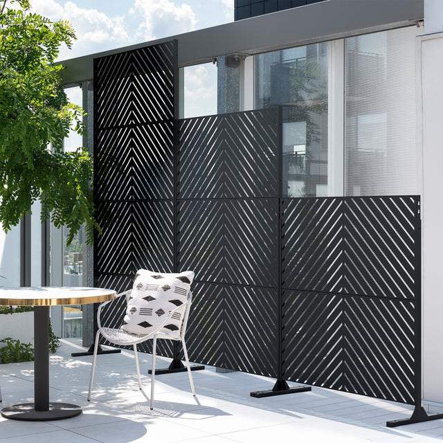 corten blocks privacy screen sets