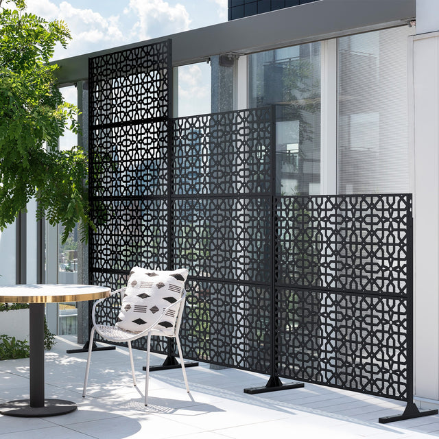 corten parilla privacy screen sets