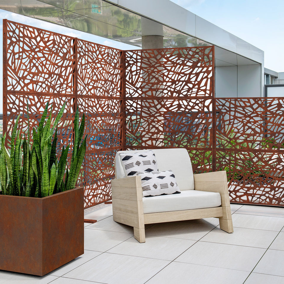 corten web privacy screen sets