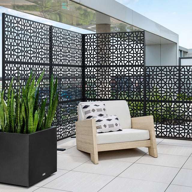 corten parilla privacy screen sets