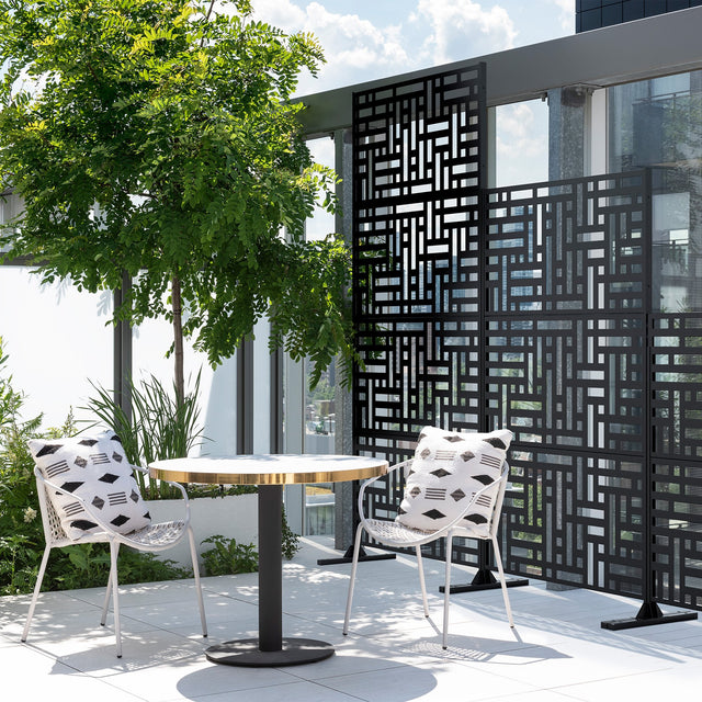 corten blocks privacy screen sets