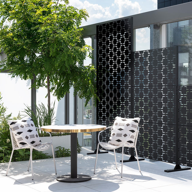 corten quadra privacy screen sets