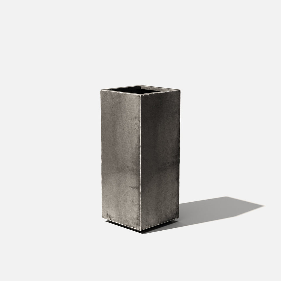 corten pedestal planter