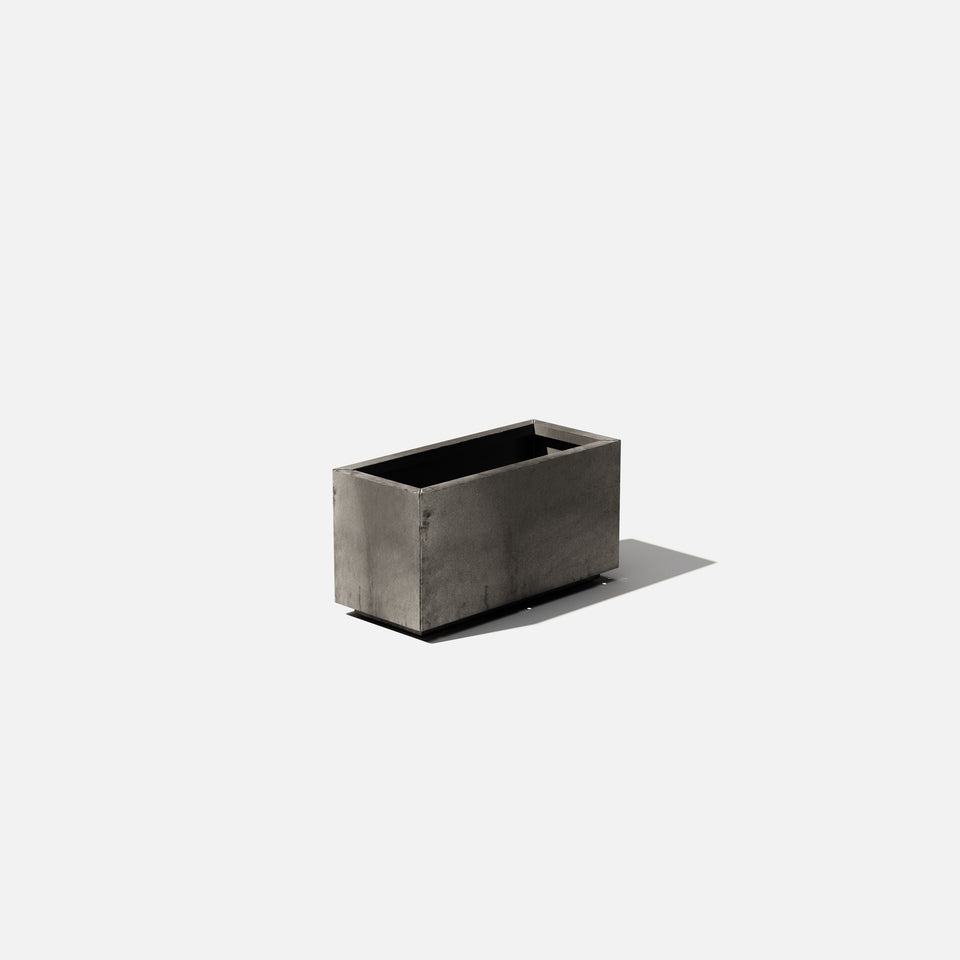 corten long box planter