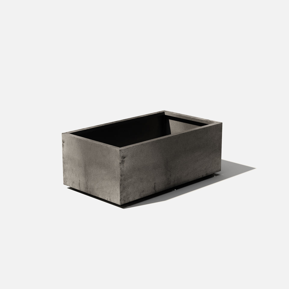 corten long box planter