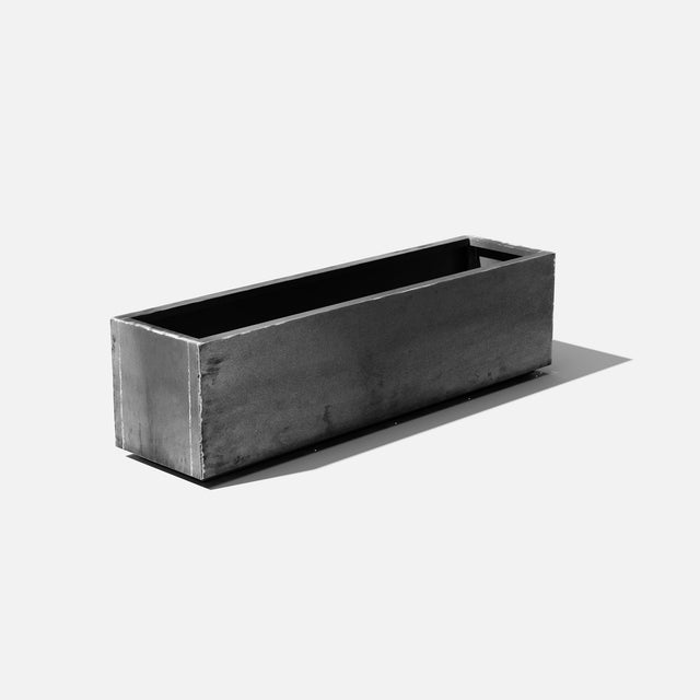 corten long box planter