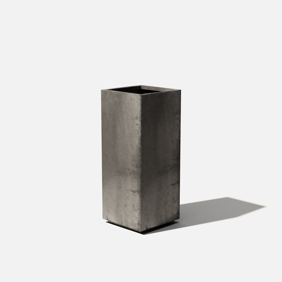 corten pedestal planter