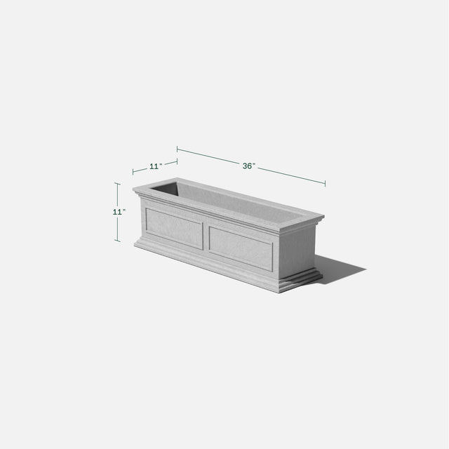 brixton window box planter