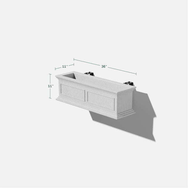 brixton hanging window box planter