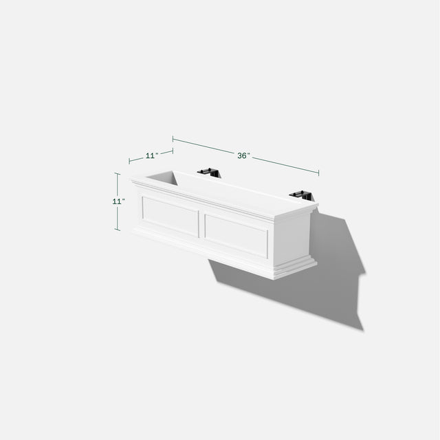 brixton hanging window box planter