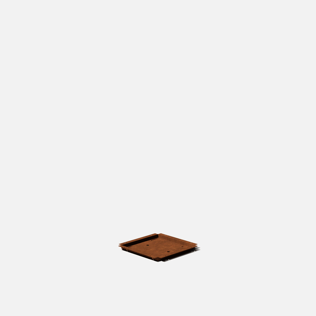 corten pedestal planter